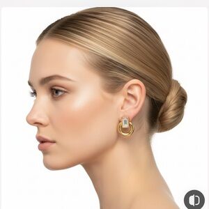 Givenchy Gold Geometric Earrings